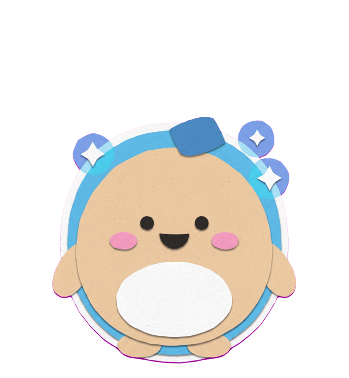 Mr. Chud as a flat paper-cutout cartoon — the in-app Cutout skin