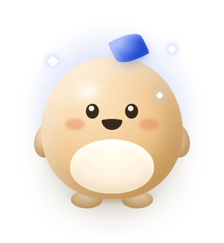 Mr. Chud in the free sapphire clay color