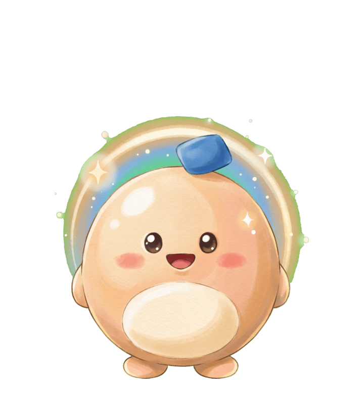 Mr. Chud in a soft painterly storybook style — the in-app Ghibli skin